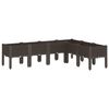 vidaXL Jardini&egrave;re avec pieds marron 160x120x42 cm PP