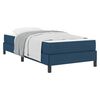 vidaXL Lit &agrave; ressorts avec matelas Bleu 100 x 200 cm tissu
