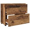 vidaXL Ensemble de mobilier de salle de bain 3 pcs Bois Ancien