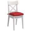 vidaXL Coussins de si&egrave;ge 4 pcs Rouge 40 x 40 x 6 cm tissu