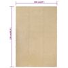vidaXL Tapis rectangulaire Naturel 160x230 cm Coton