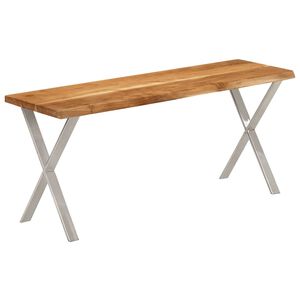 vidaXL Banc avec bord vivant 105 cm bois d'acacia massif