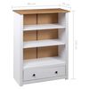 vidaXL Biblioth&egrave;que Blanc 80x35x110 cm Pin massif Assortiment Panama