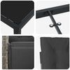vidaXL Ensemble de salle &agrave; manger pour jardin 5 pcs Gris polyrotin