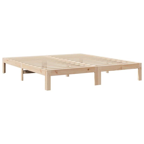 vidaXL Cadre de lit sans matelas 160x200 cm bois massif de pin