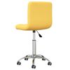 vidaXL Chaise pivotante de salle à manger Jaune moutarde Tissu