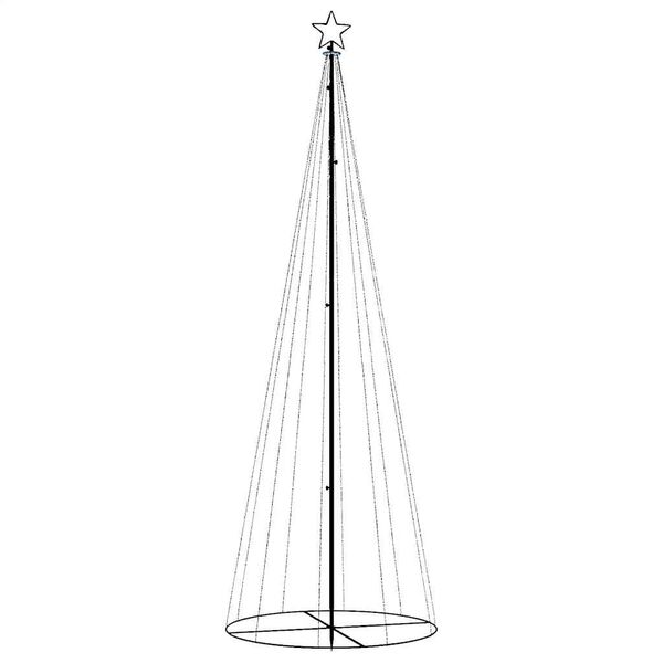 vidaXL Arbre de No&euml;l c&ocirc;ne 310 LED Color&eacute;es 100x300 cm