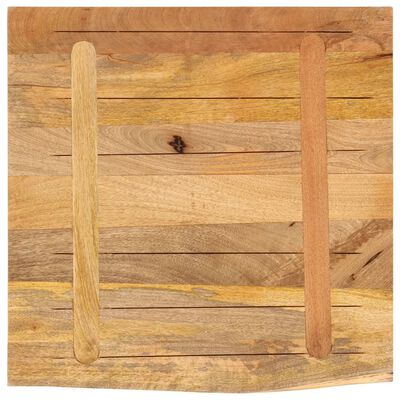 vidaXL Dessus de table 80x80x2,5 cm bord vif bois massif manguier brut