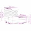 vidaXL Lit avec rangement et matelas Bleu fonc&eacute; 160 x 200 cm Velours