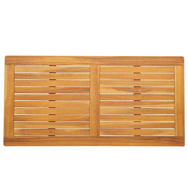 vidaXL Plateau de table Huile Naturelle 110 x 55 x 2 cm