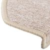 vidaXL Tapis d'escalier 10 pi&egrave;ces 65 x 24 x 4 cm Taupe Demi-rond Grand