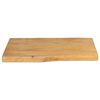 vidaXL Dessus de table 50x40x2,5 cm bord vivant bois massif manguier