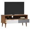 vidaXL Meuble TV MOLDE Marron 106x40x49 cm Bois de pin massif