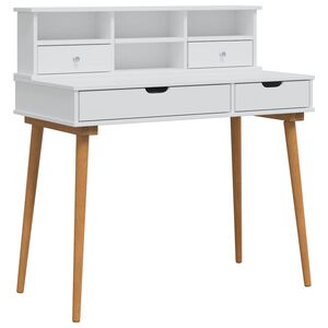 vidaXL Ensemble de Coiffeuse FAUSKE 2 pc Blanc 100 x 50 x 103,5 cm