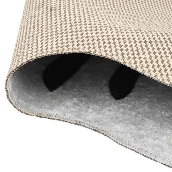 vidaXL Tapis noir et blanc 120x170 cm motif z&egrave;bre lavable