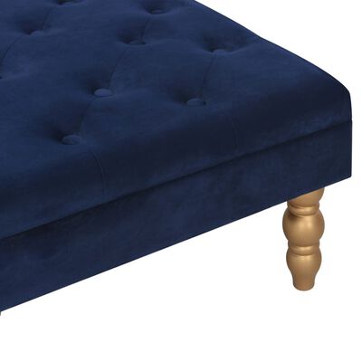 vidaXL Tabouret Bleu marine 60x60x36 cm Velours