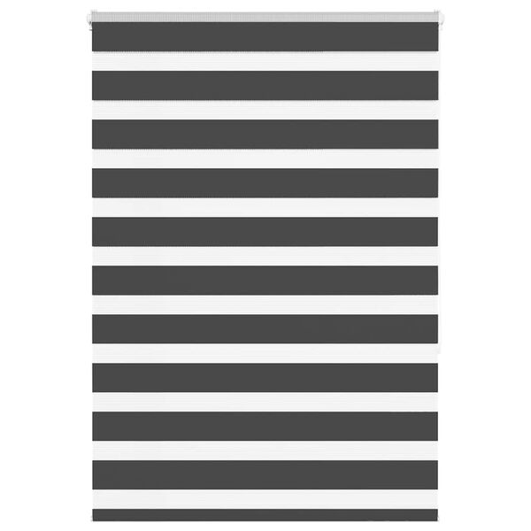 vidaXL Store z&egrave;bre noir 115x150 cm largeur du tissu 110,9 cm polyester