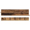 vidaXL Porte-manteau mural avec &eacute;tag&egrave;re Bois ancien 90 x 15 x 36 cm