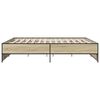 vidaXL Cadre de lit sans matelas ch&ecirc;ne sonoma 200x200 cm
