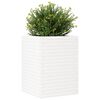 vidaXL Jardini&egrave;re blanc 50x50x68,5 cm bois de pin massif