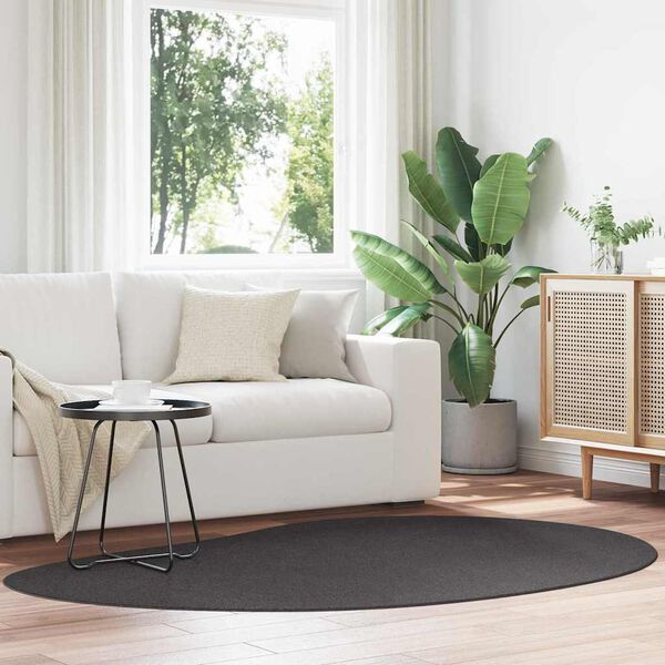 vidaXL Tapis Anthracite 140 x 200 cm Polyester