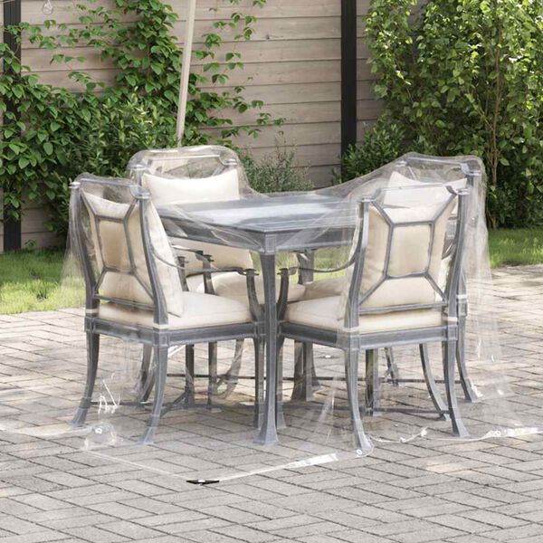 vidaXL B&acirc;che transparente avec &oelig;illets 2x3 m PVC