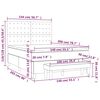 vidaXL Sommier &agrave; lattes de lit avec matelas Noir 140x200 cm Similicuir
