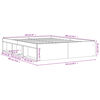 vidaXL Cadre de lit sans matelas ch&ecirc;ne marron 160x200 cm