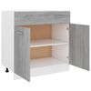 vidaXL Armoire de plancher à tiroir "Lyon" Sonoma gris 80x46x81,5 cm