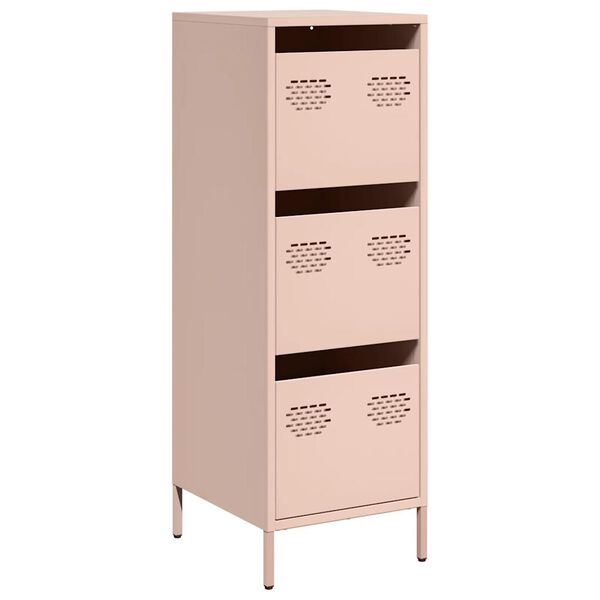vidaXL Buffet haut rose 39x35x103,5 cm acier