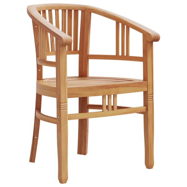 vidaXL Ensemble &agrave; manger de jardin 5 pcs Bois de teck massif