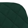 vidaXL Chaises &agrave; manger lot de 2 Vert fonc&eacute; Velours