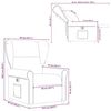 vidaXL Fauteuil inclinable &eacute;lectrique Rouge bordeaux Tissu