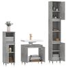 vidaXL Ensemble d'armoires de salle de bain 3 pcs gris b&eacute;ton