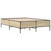 vidaXL Cadre de lit sans matelas ch&ecirc;ne sonoma 150x200 cm