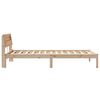 vidaXL Cadre de lit avec t&ecirc;te de lit Marron 90 x 190 cm Pin massif