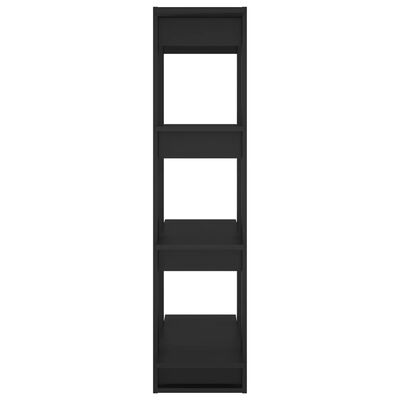 vidaXL Bibliothèque/Séparateur de pièce Noir 80x30x123,5 cm