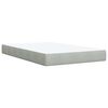 vidaXL Sommier &agrave; lattes de lit et matelas gris clair 120x190cm velours