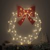 vidaXL Couronne avec 80 LED Blanc chaud 92 x 92 x 9,5 cm Acrylique