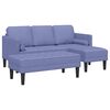 vidaXL Ensemble de Canap&eacute;s avec coussin 2 pcs Bleu denim Polyester