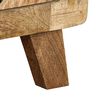 vidaXL Table de chevet 2 pcs 37x32x50 cm bois massif de manguier brut