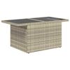 vidaXL Ensemble de canap&eacute; de jardin 7 pcs Gris clair Poly rotin
