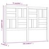 vidaXL T&ecirc;te de lit 156x4x104 cm Bois massif de pin