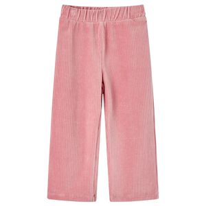 vidaXL Pantalons pour enfants velours c&ocirc;tel&eacute; rose clair 128