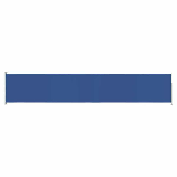 vidaXL Auvent lat&eacute;ral r&eacute;tractable de patio 117x600 cm Bleu