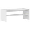 vidaXL Meuble TV Blanc brillant 100 x 40 x 40 cm Agglom&eacute;r&eacute;