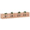 vidaXL Lit sur&eacute;lev&eacute; de jardin design de cl&ocirc;ture bois douglas massif