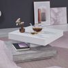 Trendteam Table basse Universal CT-119 Gris b&eacute;ton et blanc