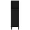 vidaXL Ensemble de meubles salle de bain 3 pcs noir bois d'ing&eacute;nierie