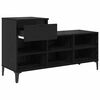 vidaXL Cabinet &agrave; chaussures avec tiroir Ch&ecirc;ne noir 102 x 36 x 60 cm